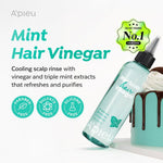 A'PIEU Mint Hair Vinegar packaging and applicator nozzle