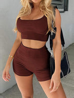 YNNTHY spandex booty shorts back view