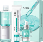 Anua PDRN Deep Hydrating Routine Set front packaging showing toner serum cream and mask for authentic Korean skincare