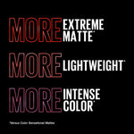 Application of cocoa brown Maybelline Ultimatte matte lipstick