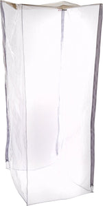 Winco 10 rack cover demonstrating crystal clear visibility of trays.