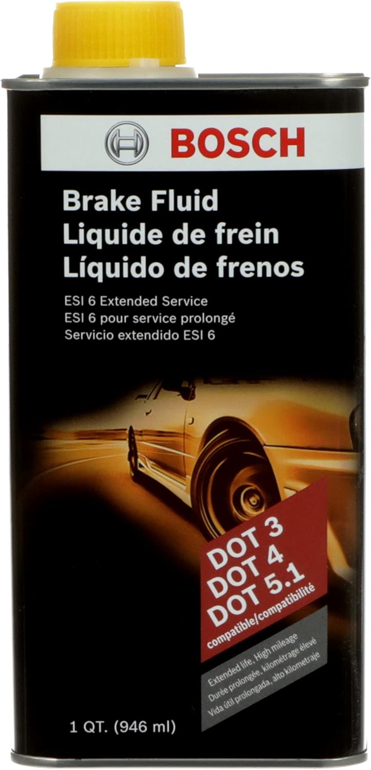 Bosch ESI6-32N low viscosity extended life brake fluid one quart front view