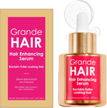 Grande Cosmetics unisex hair thickening serum lifestyle and application setup