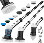 TUTOBL Electric Spin Scrubber front view showing premium black cordless design