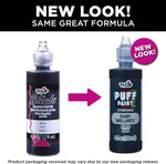 Tulip slick black fabric paint back label view