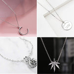 Sannix 1.2 millimeter thick silver chain displayed with a pendant