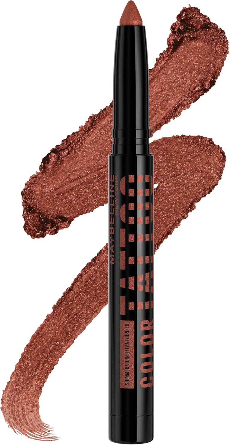 Back of packaging for Maybelline Color Tattoo eye shadow stick