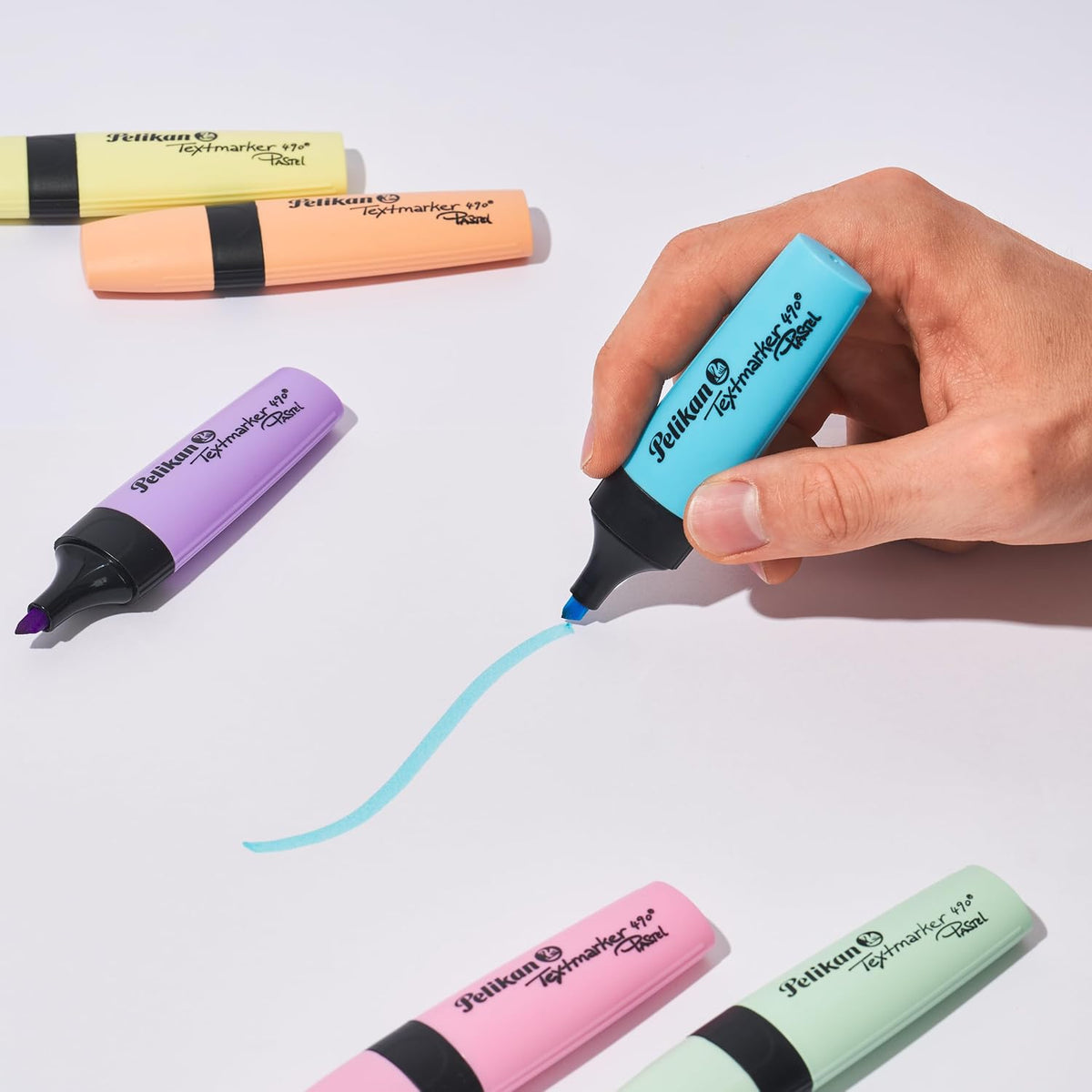 Pelikan textmarker 490 complete set layout