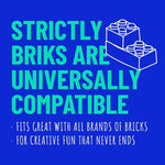 Strictly Briks baseplates compatible with major brick brands