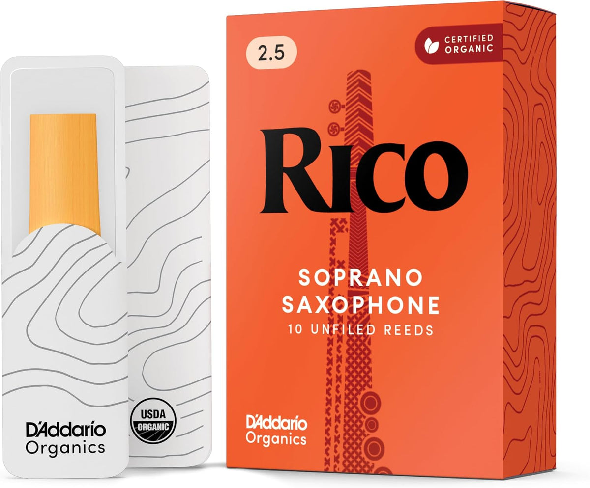 Rico Organic Soprano Saxophone Reeds, Strength 1.5, Pack of 3 - Image 12