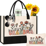Itotegifts canvas tote bag interior capacity view