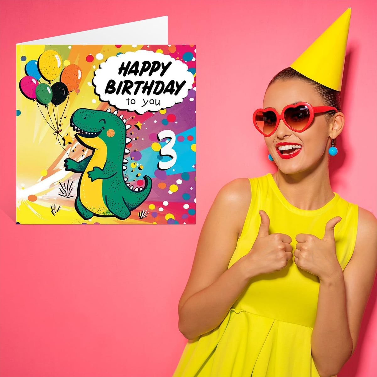 Stuff4 kids birthday card displayed open flat