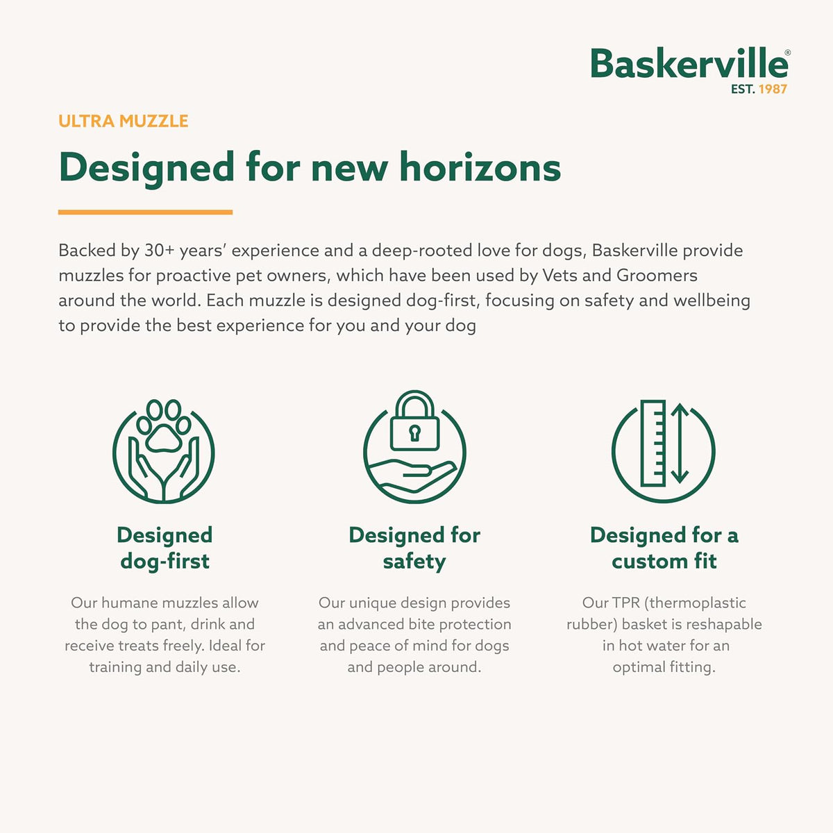 Baskerville ultra muzzle lifestyle dog wear