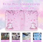 CLOKORIA collectible trading card holder open showing pocket sleeves