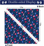 Close up of patriotic firework and star bandana print