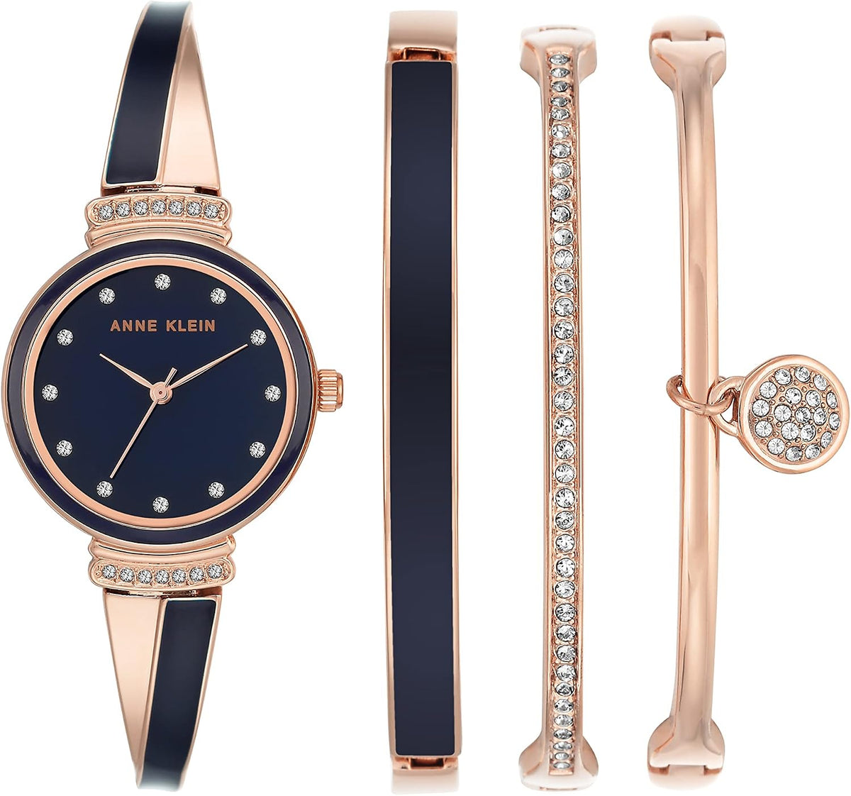 Anne Klein complete four piece watch and bracelet gift box set