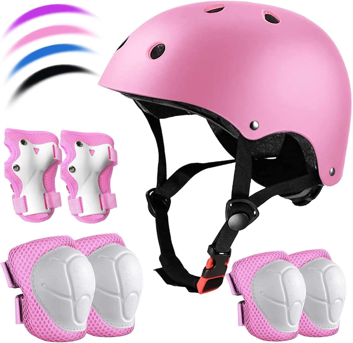 Fookcian kids bike helmet set front view safety gear