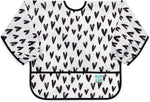 Bumkins Sleeved Bib for Girl or Boy, Baby and Toddler for 6-24 Mos, Essential Must Have for Eating, Feeding, Baby Led Weaning Supplies, Long Sleeve Mess Saving Food Catcher, Soft Fabric, Gray Chevron - Image 8