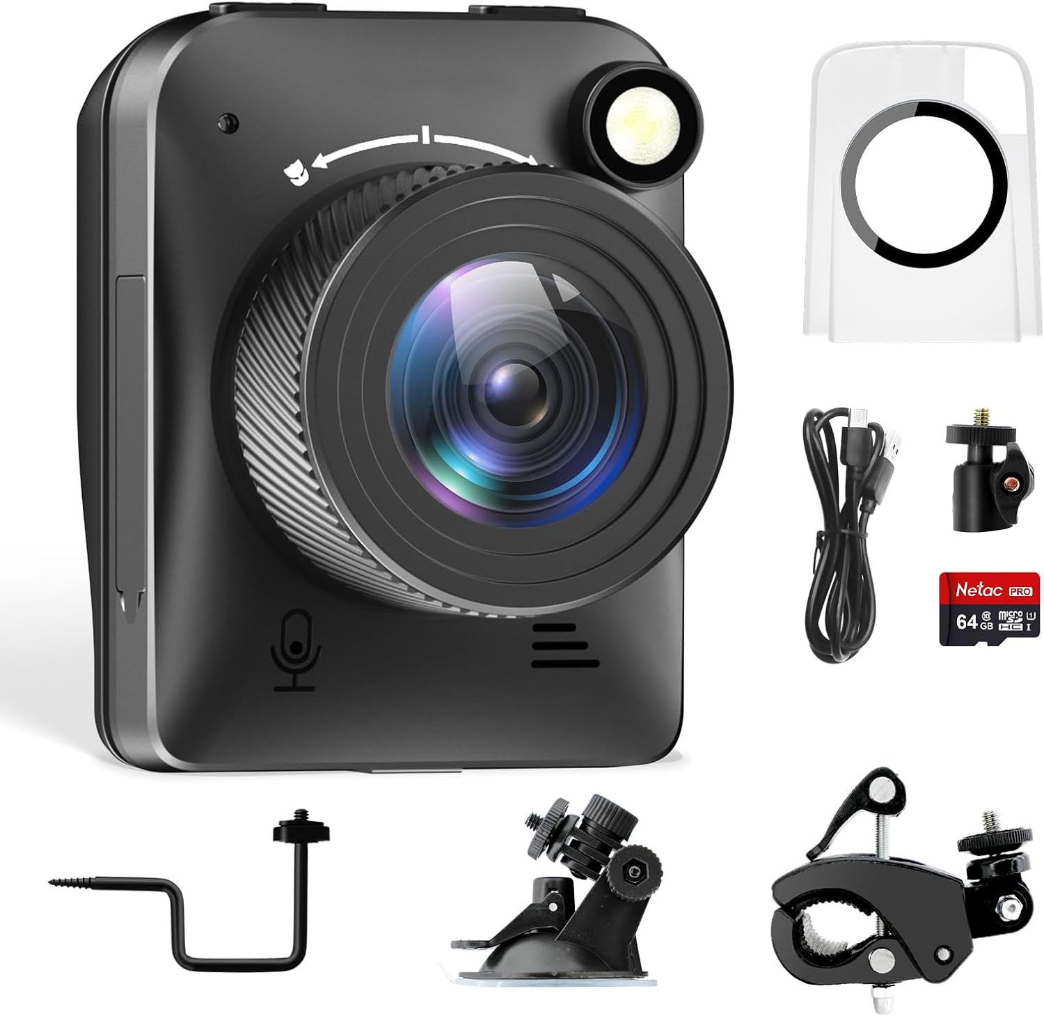 Dsoon 4K outdoor time lapse camera front view inside its heavy-duty waterproof housing case