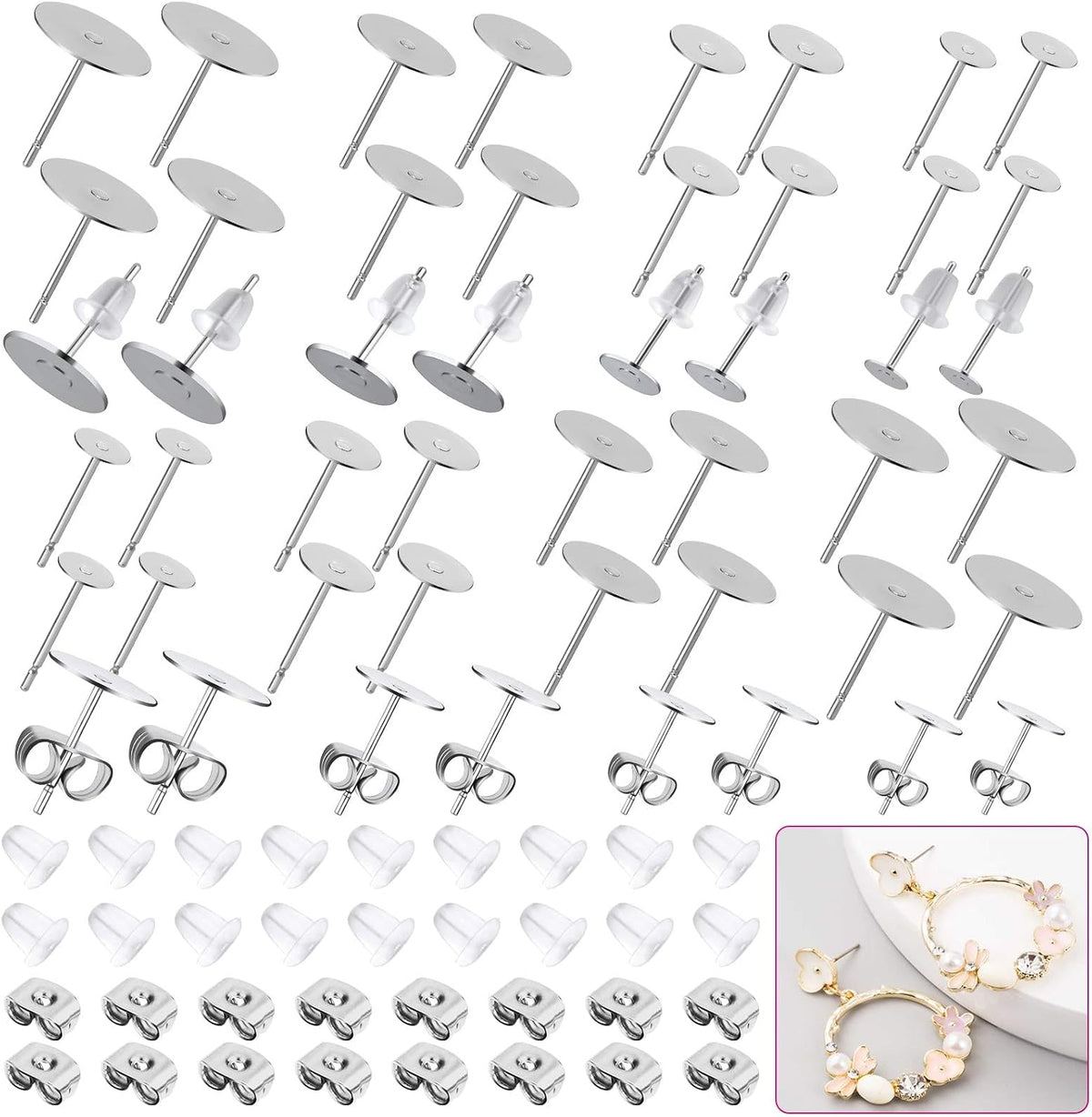 Packaging and contents overview of Flasoo jewelry findings