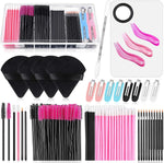 Audab disposable makeup applicators kit with storage box front view