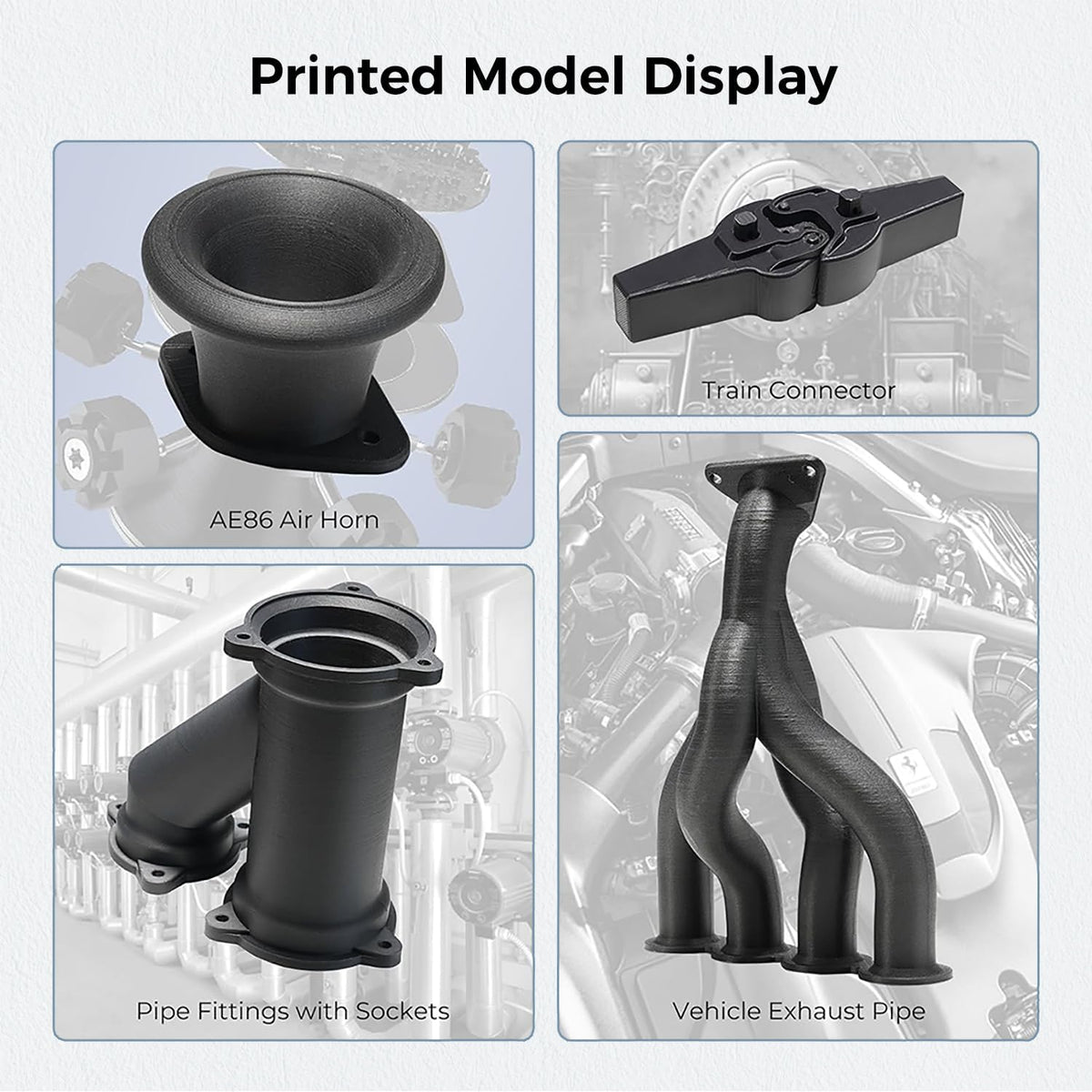 High speed 3D printer filament spool texture and finish