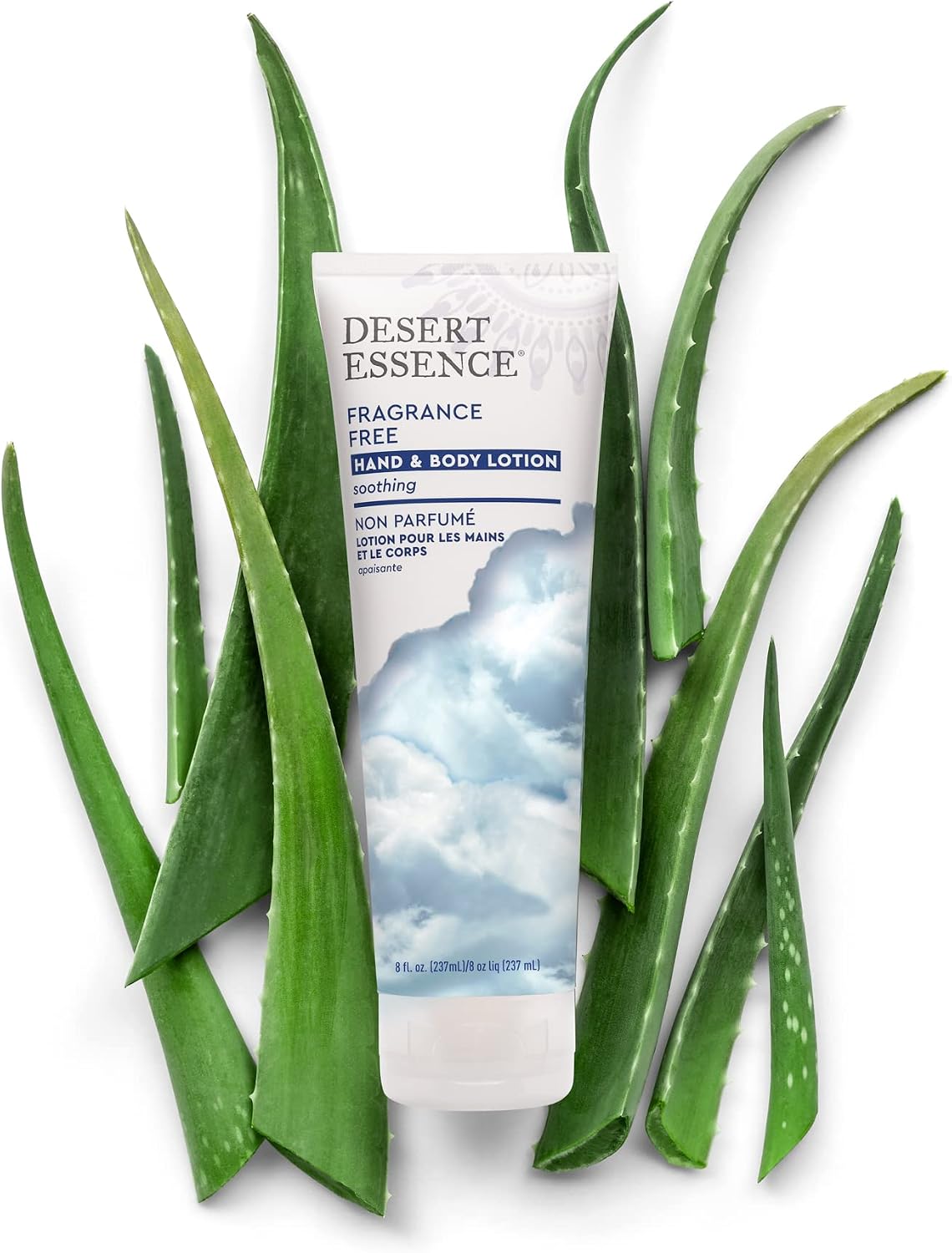 Desert Essence natural body care collection product packaging