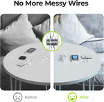 AUVON TENS EMS lead wires connected to electrode pads
