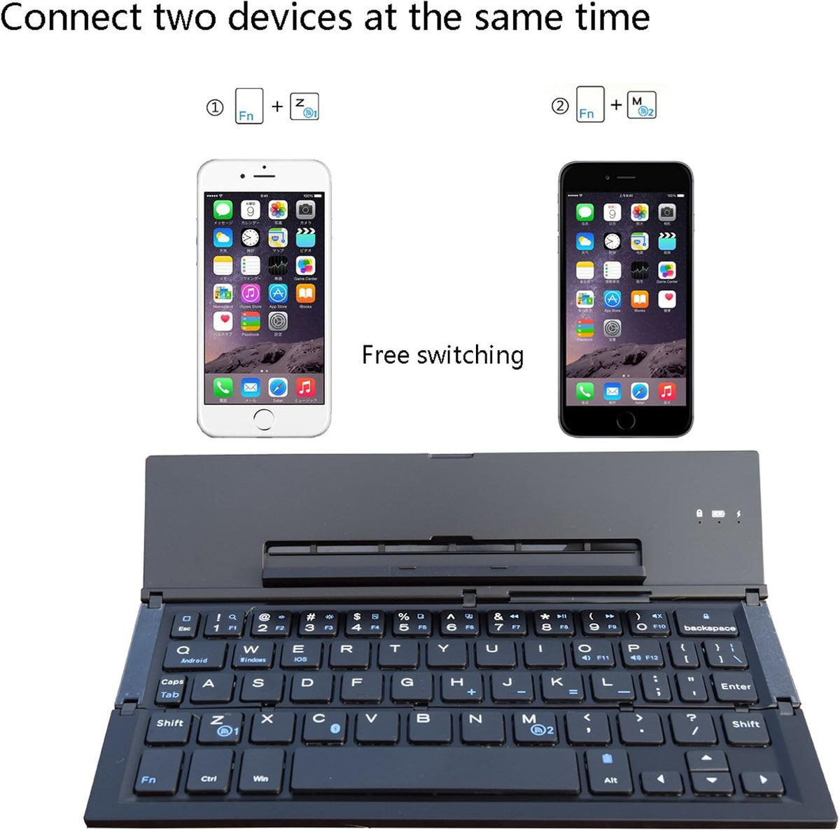 Geyes wireless keyboard aluminum alloy housing texture detail