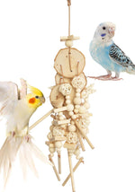 Vildroohowl small to medium bird shredding toy packaging dimensions and materials overview.