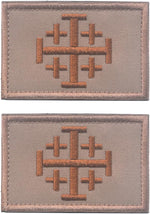 Knights Jerusalem morale patch angled product display