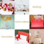 Xjoviative white cardstock paper cut and punched samples
