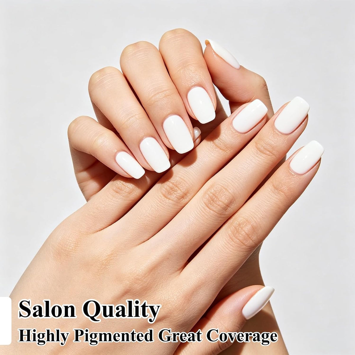 Ytd Likomey crisp white gel polish color swatch