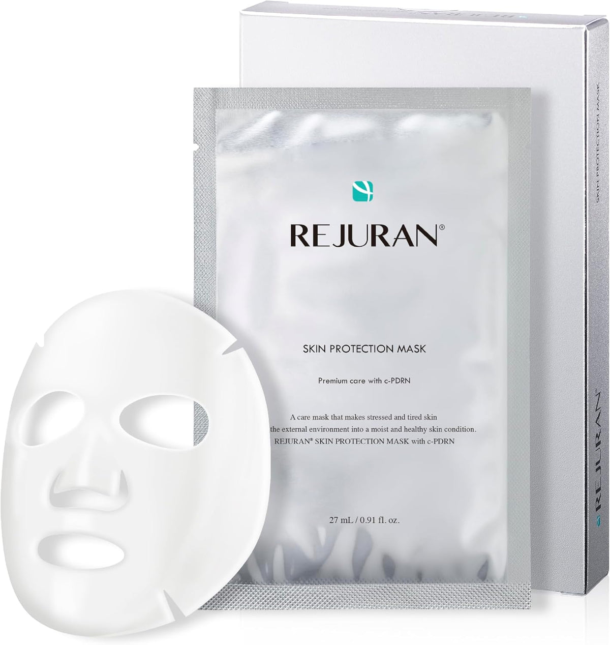 REJURAN(R) Ampoule Infused Lifting Mask, DOT(TM) c-PDRN(R) - Firming & Pore-Tightening Hydrogel Sheet with Waterfalling Complex for Radiant, Elastic-Looking Skin, Korean Skin Care (28g x 4ea) - Image 9