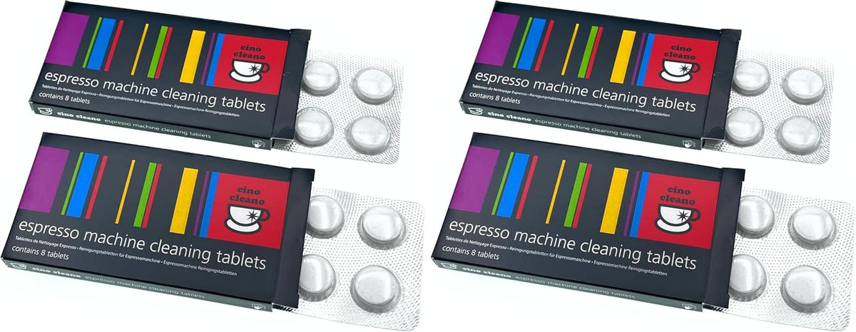 Cafetto Cino Cleano packaging details and compatibility labels