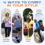 RRYFOUR water bottle shoulder strap and storage pockets