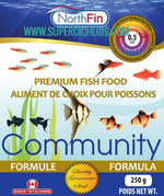 NorthFin Community Formula aquarium fish food packaging top cap view