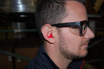 Magid Gemstone Y50 anti-fog safety glasses resting on microfiber case