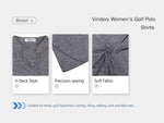Vldnery quick dry yoga polo shirt back profile