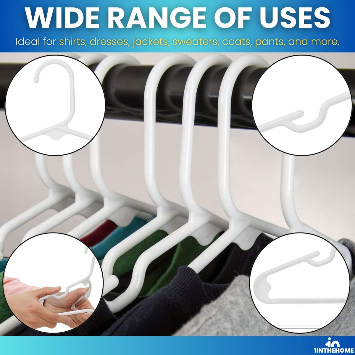 1InTheHome kids hangers stacked neatly in white