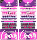 Goody Ouchless Forever Fine Hair Elastics, 10 Ct, Assorted Colors, Damage-Free Bands, 3X Stronger Elastic Ties, Retainable Shape, 16 Strand Inner Core, Styling Accessories for Women & Men - Image 10