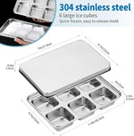 Vortihive durable 304 stainless steel ice mold close up