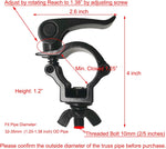 Douzime aluminum alloy truss clamp quick release mechanism close up