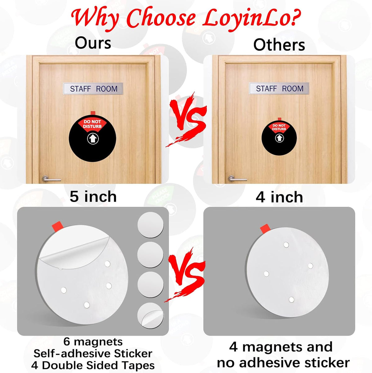 LoYinLo office door sign showing please knock status