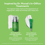 Murad Retinal ReSculpt serum and eye cream side by side packaging.