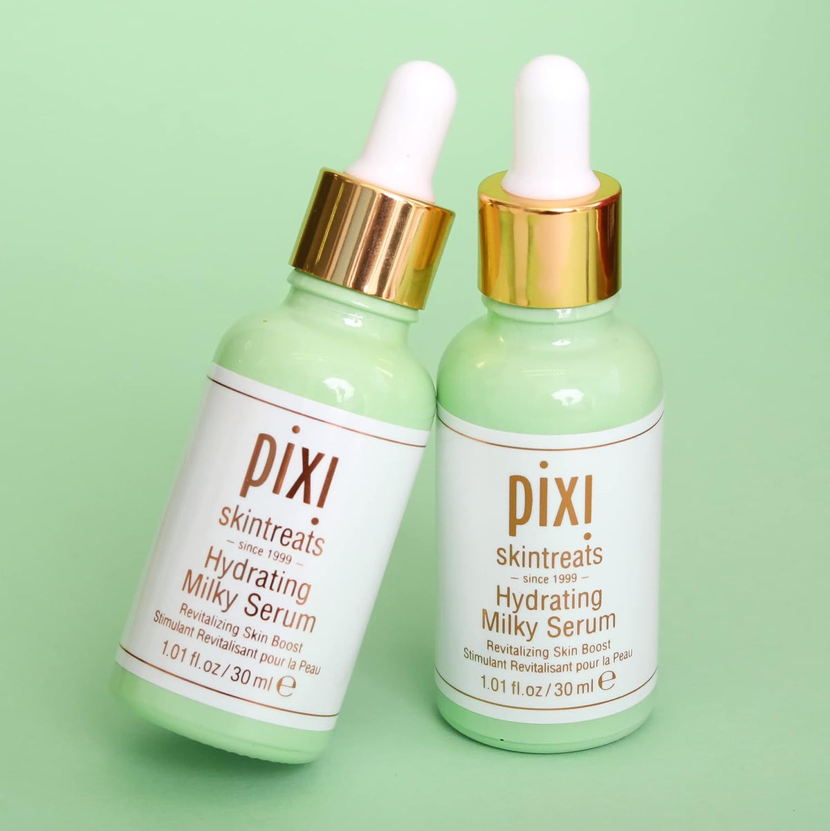 Pixi lightweight facial serum packaging showing key jojoba oil ingredient