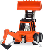 Driven by Battat - 7-Inch Backhoe Loader Toy with Lights & Sounds, Movable Parts, Construction Vehicle for Boys & Girls, Durable Design, Realistic Details, 3+ Years Toy for Kids - Image 12