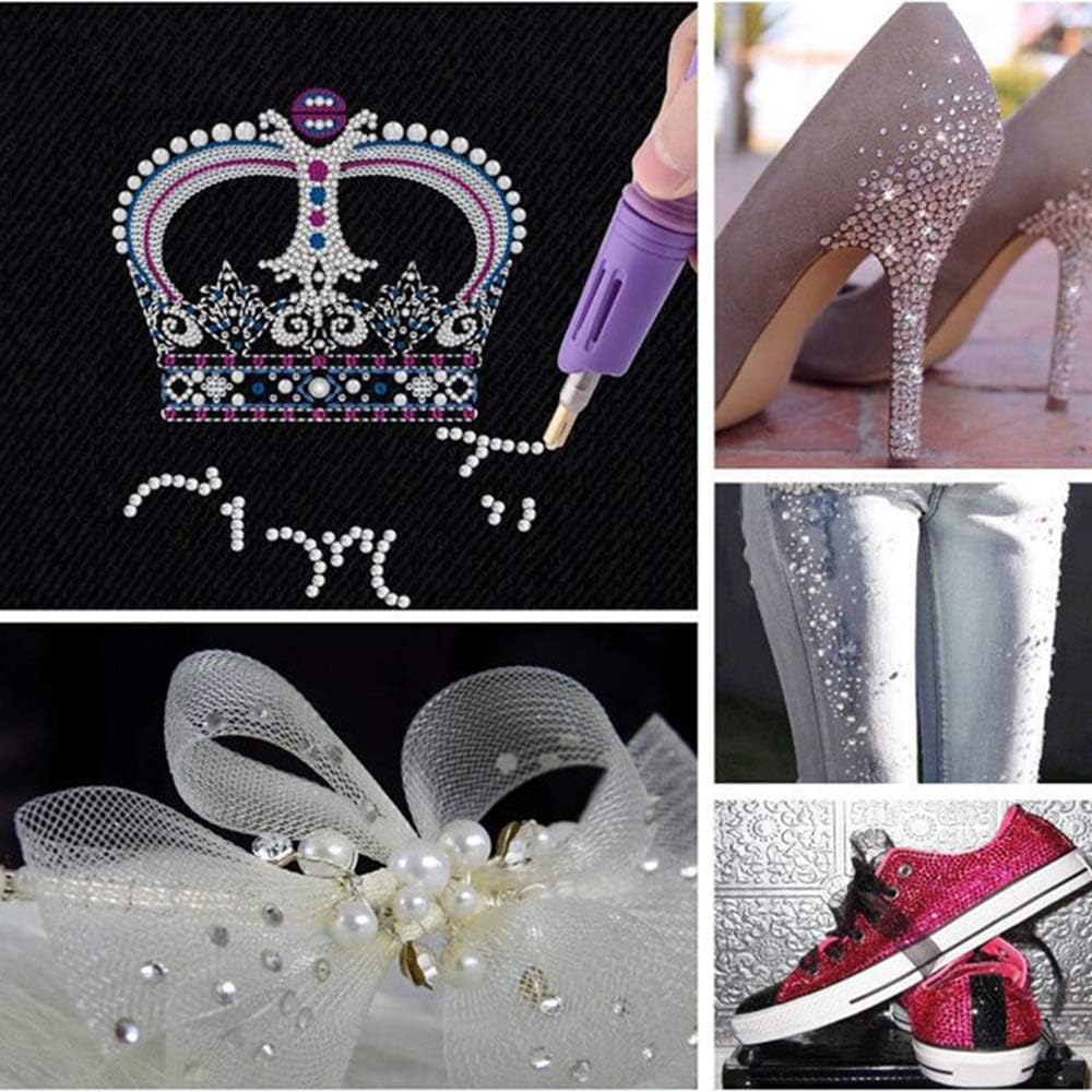 Pack of AB crystal rhinestones included in the Allber setter tool kit.