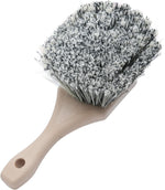 Nanoskin Professional 8.5-Inch Gentle Surface Cleaning Brush front view featuring premium grey salt and pepper bristles.
