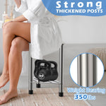 HzTinT shower stool packaged with simple parts for fast assembly